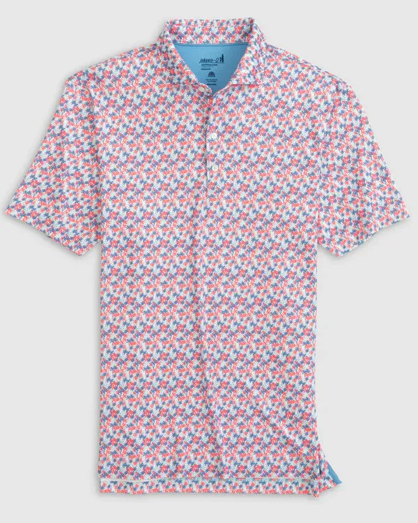 Johnnie O - Royal Palm Jersey Performance Polo - Malibu Red