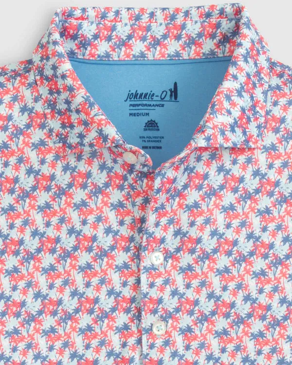Johnnie O - Royal Palm Jersey Performance Polo - Malibu Red