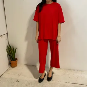 Joshua Shortsleeve Top in Red