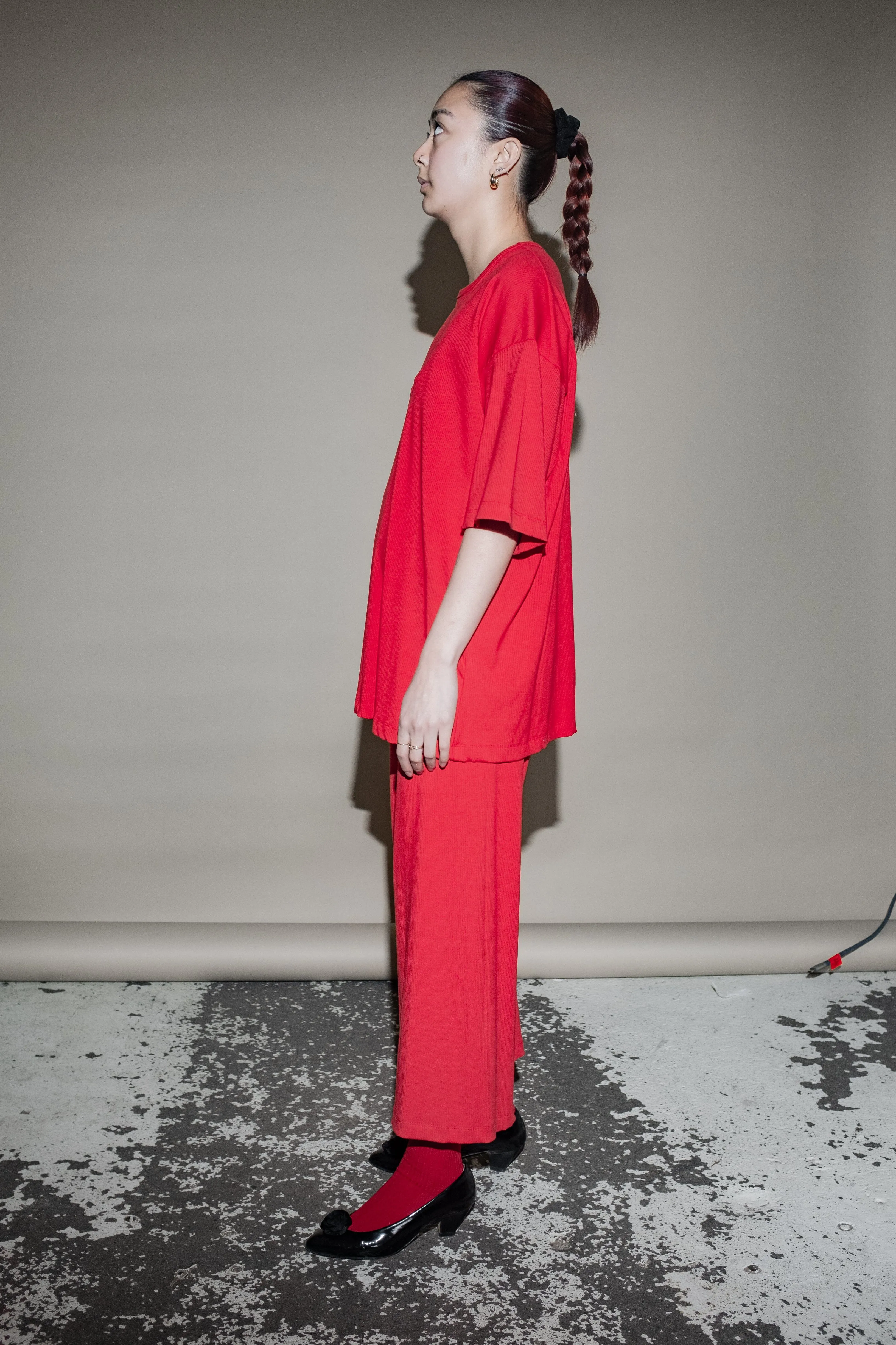 Joshua Shortsleeve Top in Red