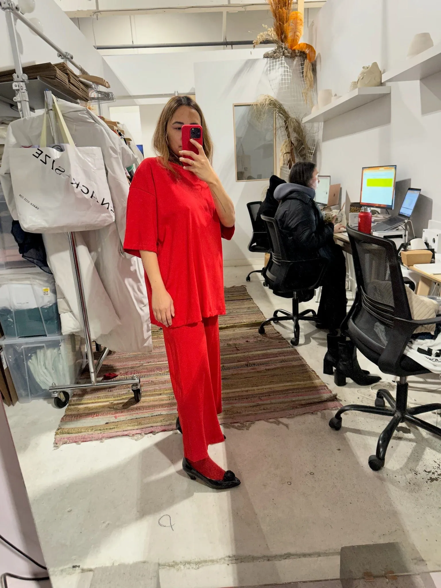 Joshua Shortsleeve Top in Red