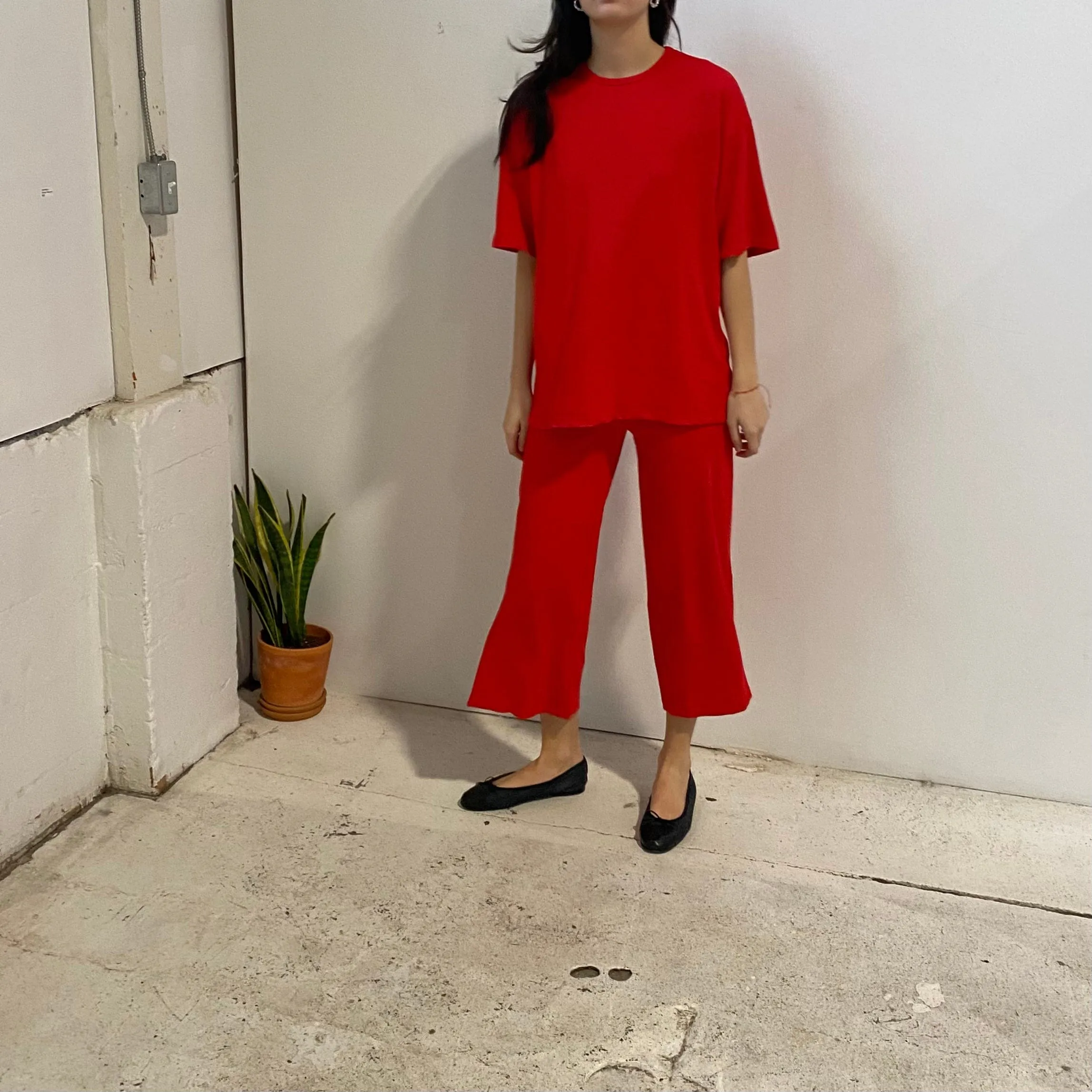 Joshua Shortsleeve Top in Red
