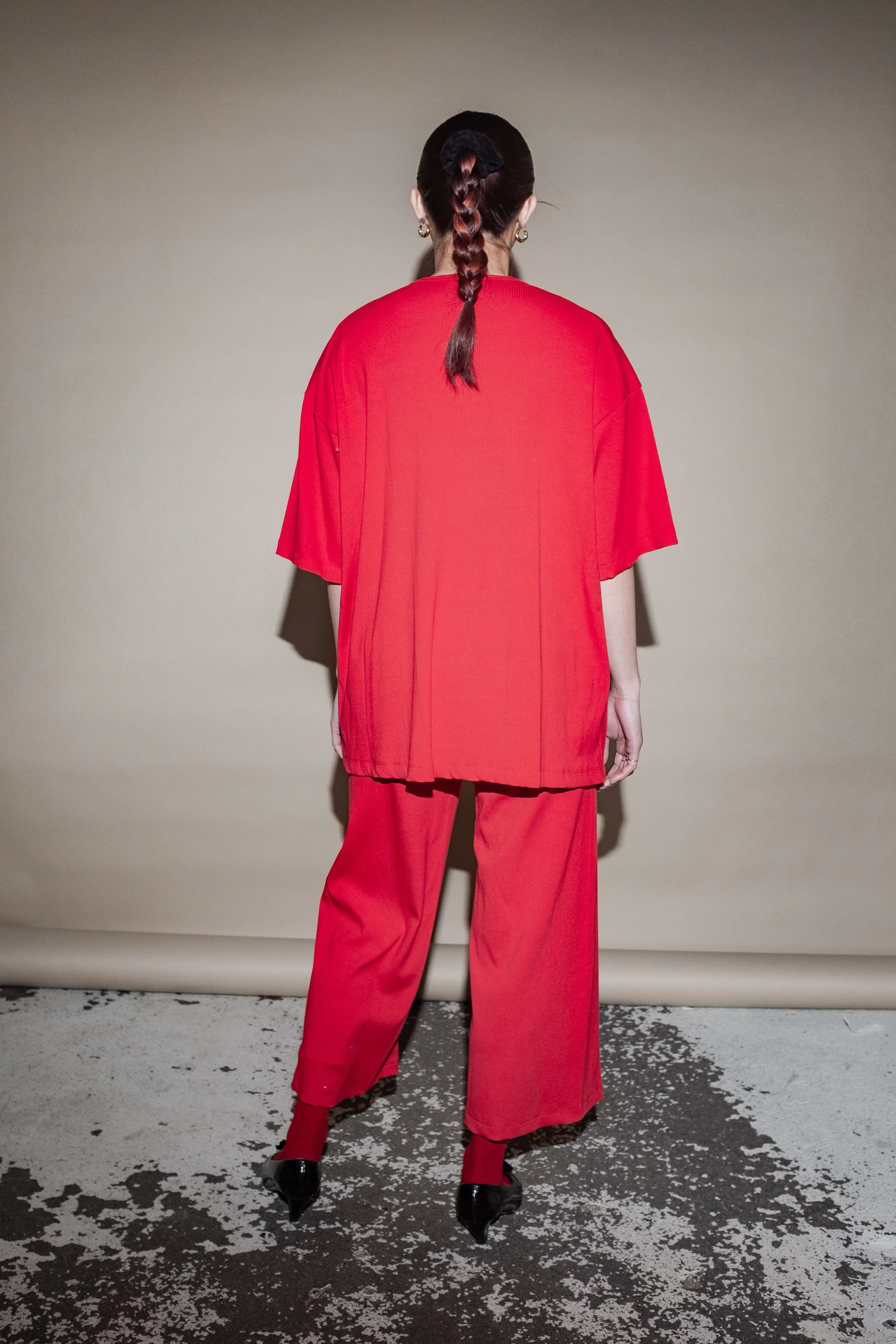 Joshua Shortsleeve Top in Red