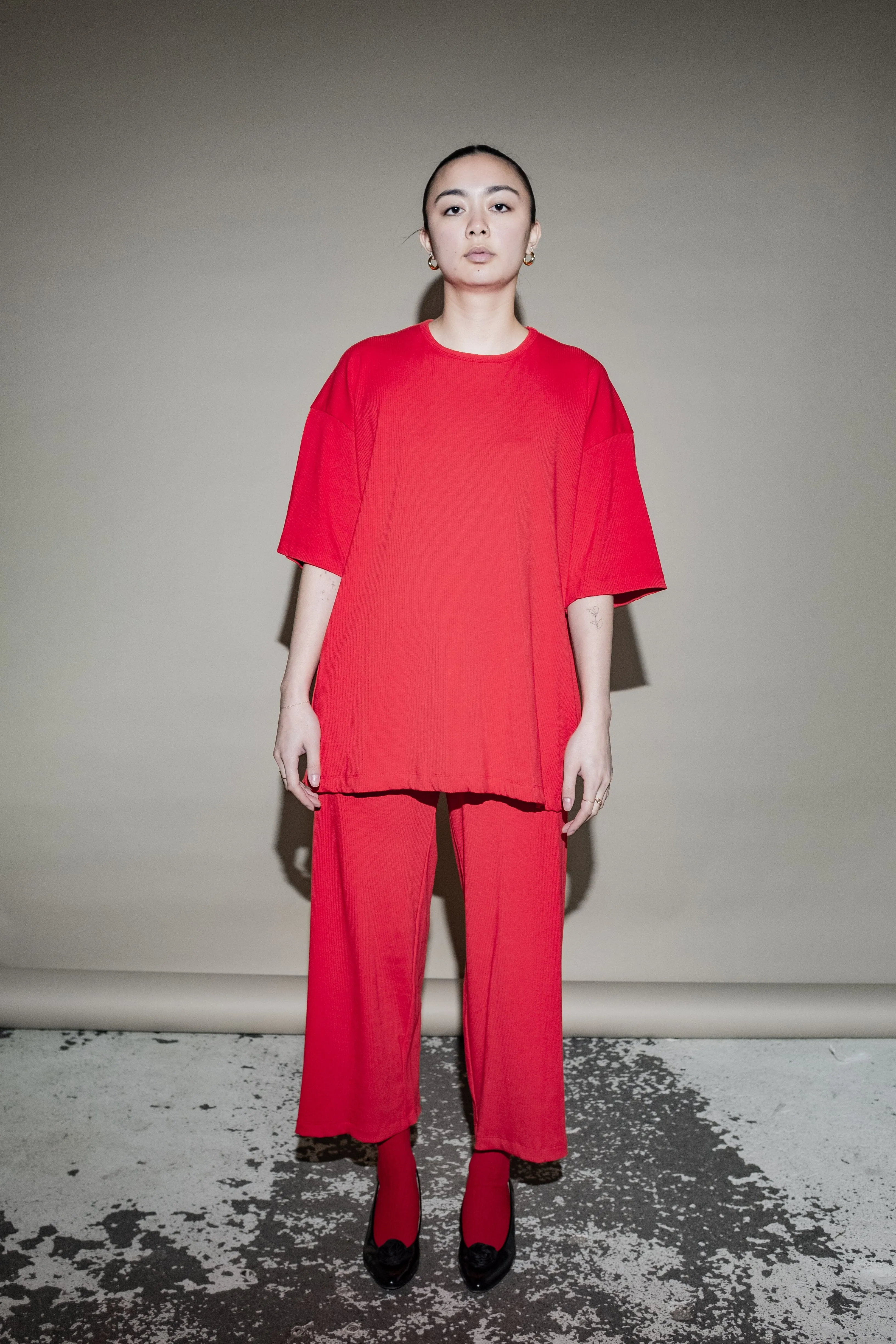 Joshua Shortsleeve Top in Red