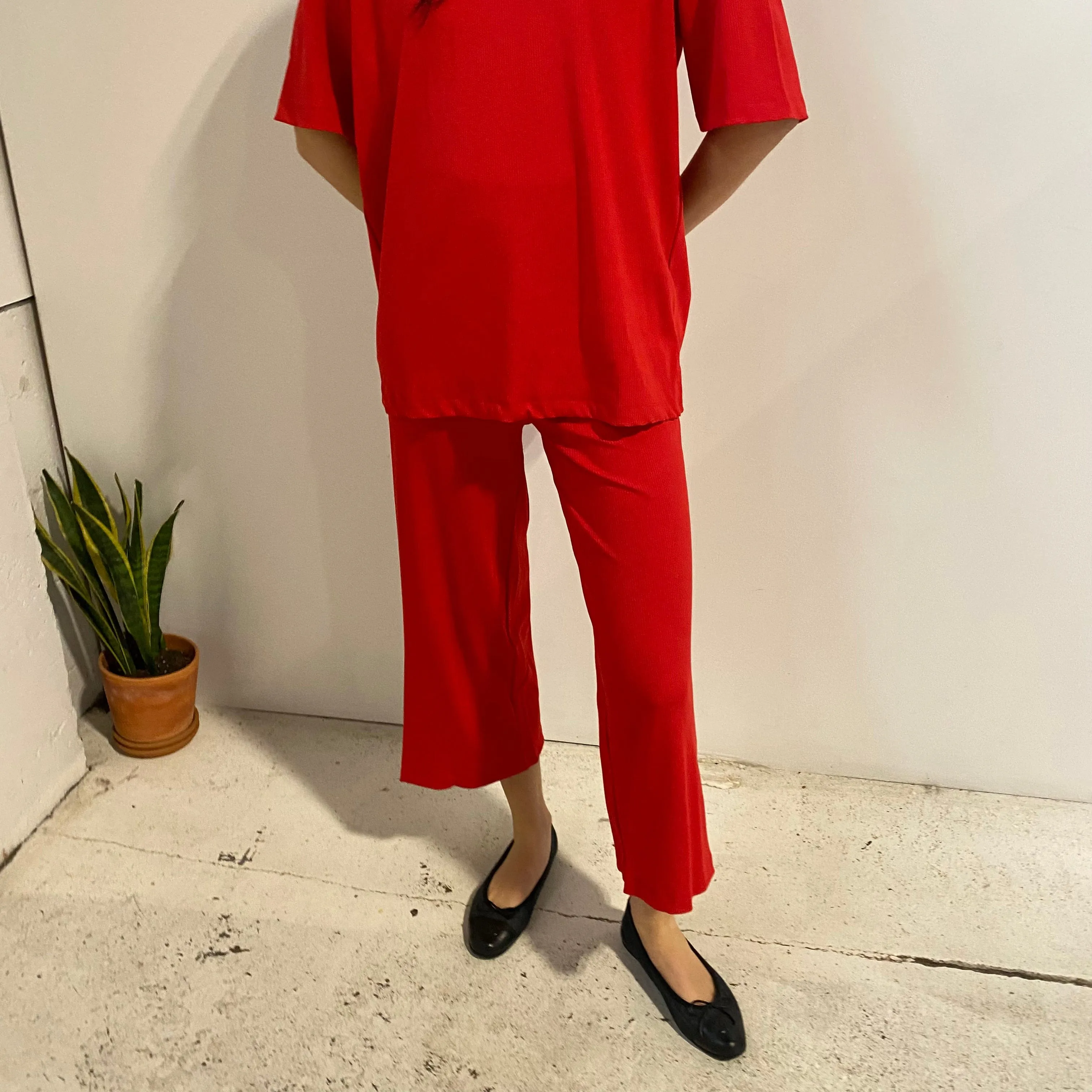 Joshua Shortsleeve Top in Red