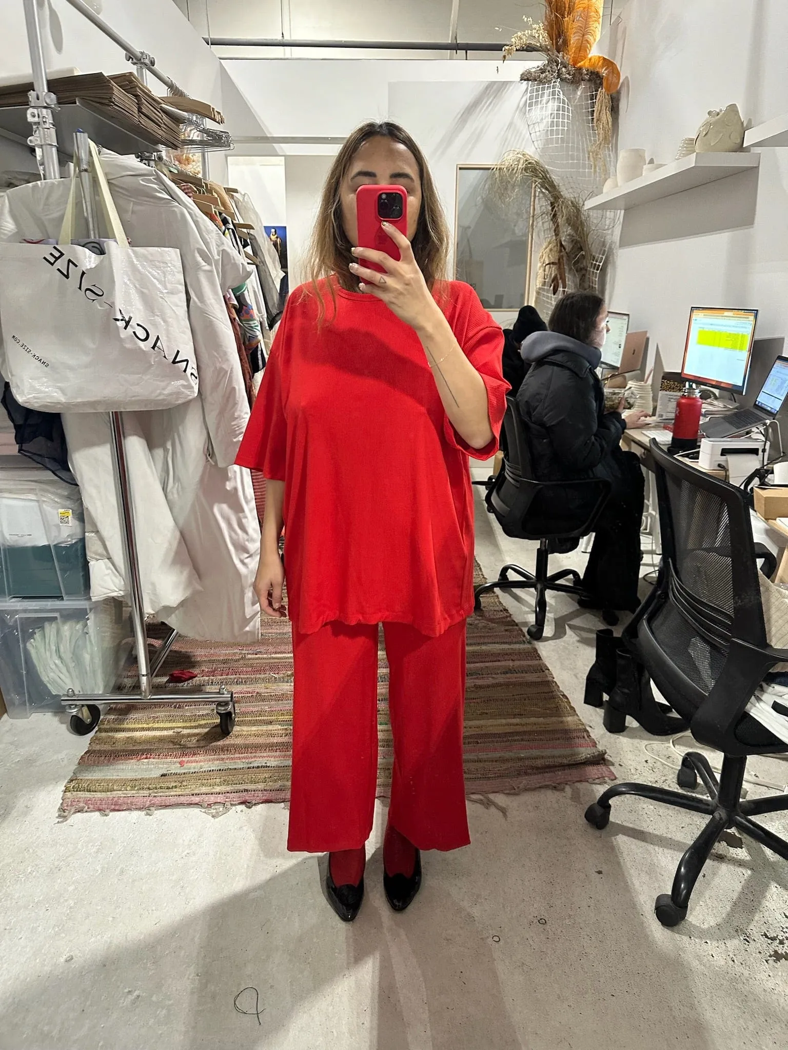 Joshua Shortsleeve Top in Red