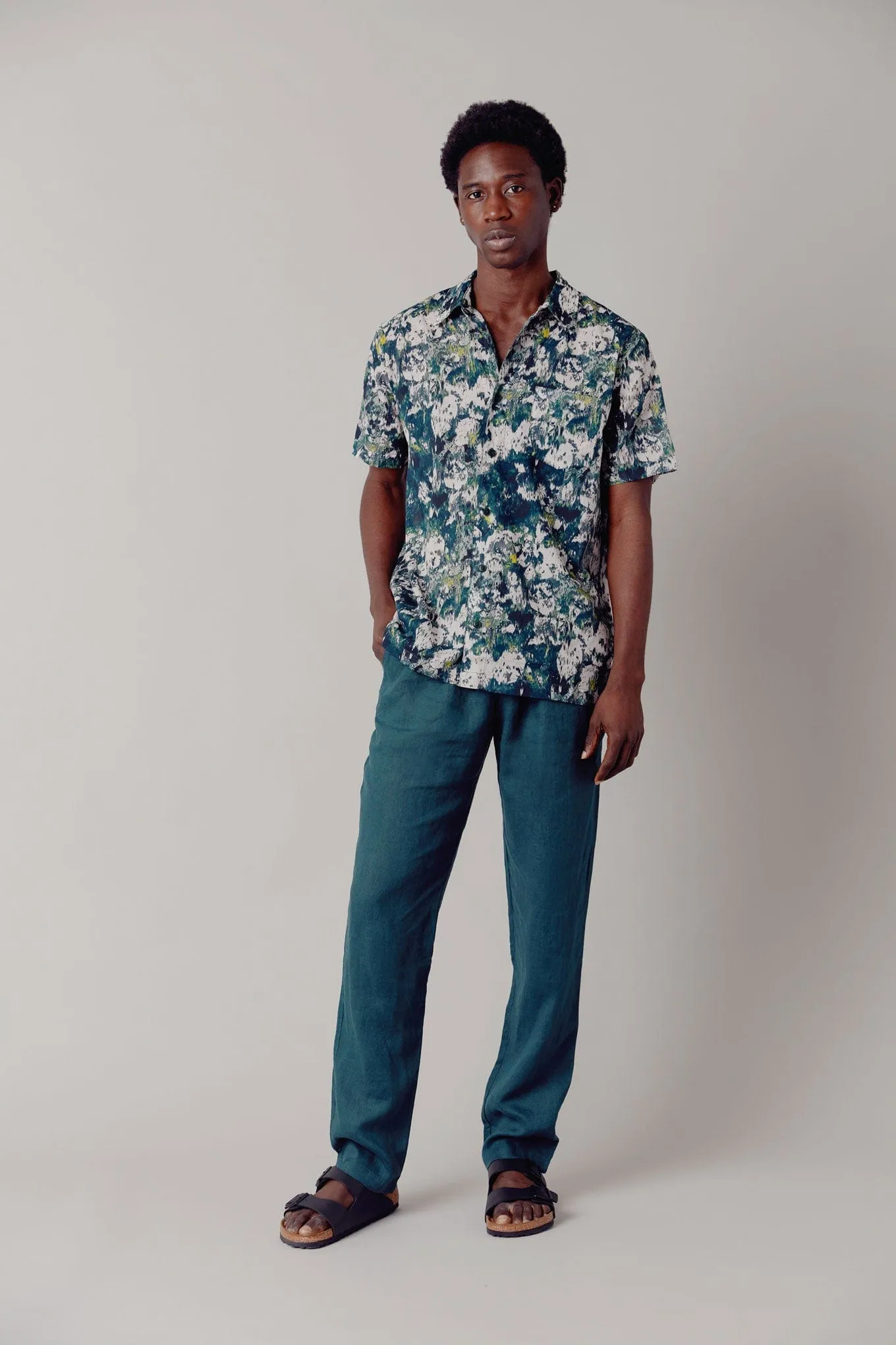 JP Men's Organic Cotton Shirt | Teal Green