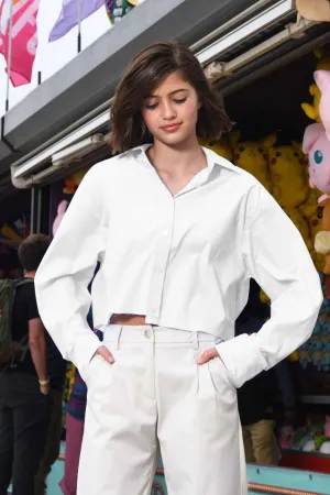 KatieJ NYC - Tween - White Corrine Shirt