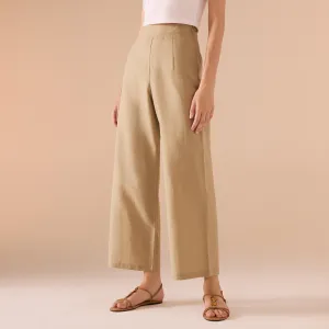 Khaki linen Pant