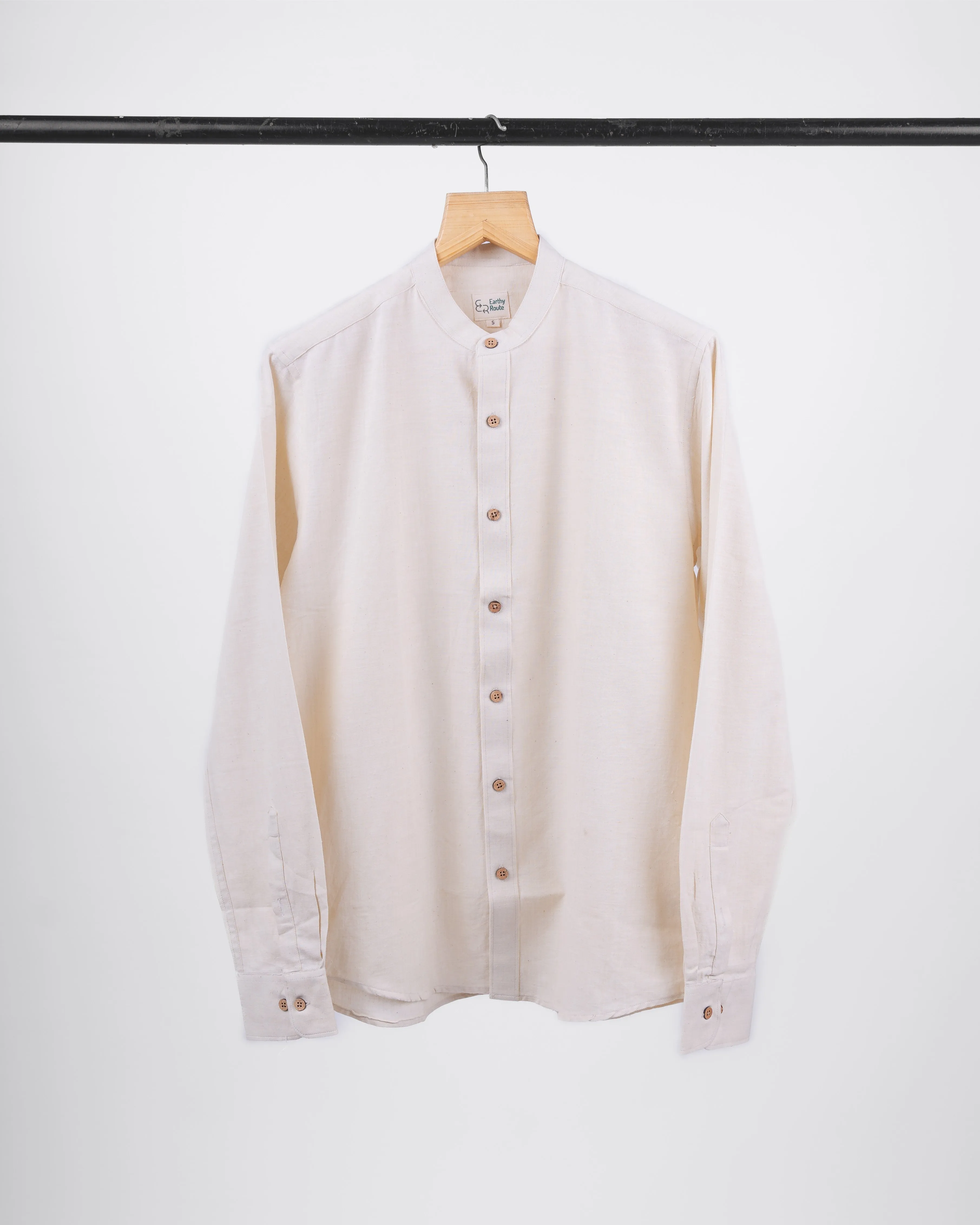 Kora · Mandarin Collar Shirt