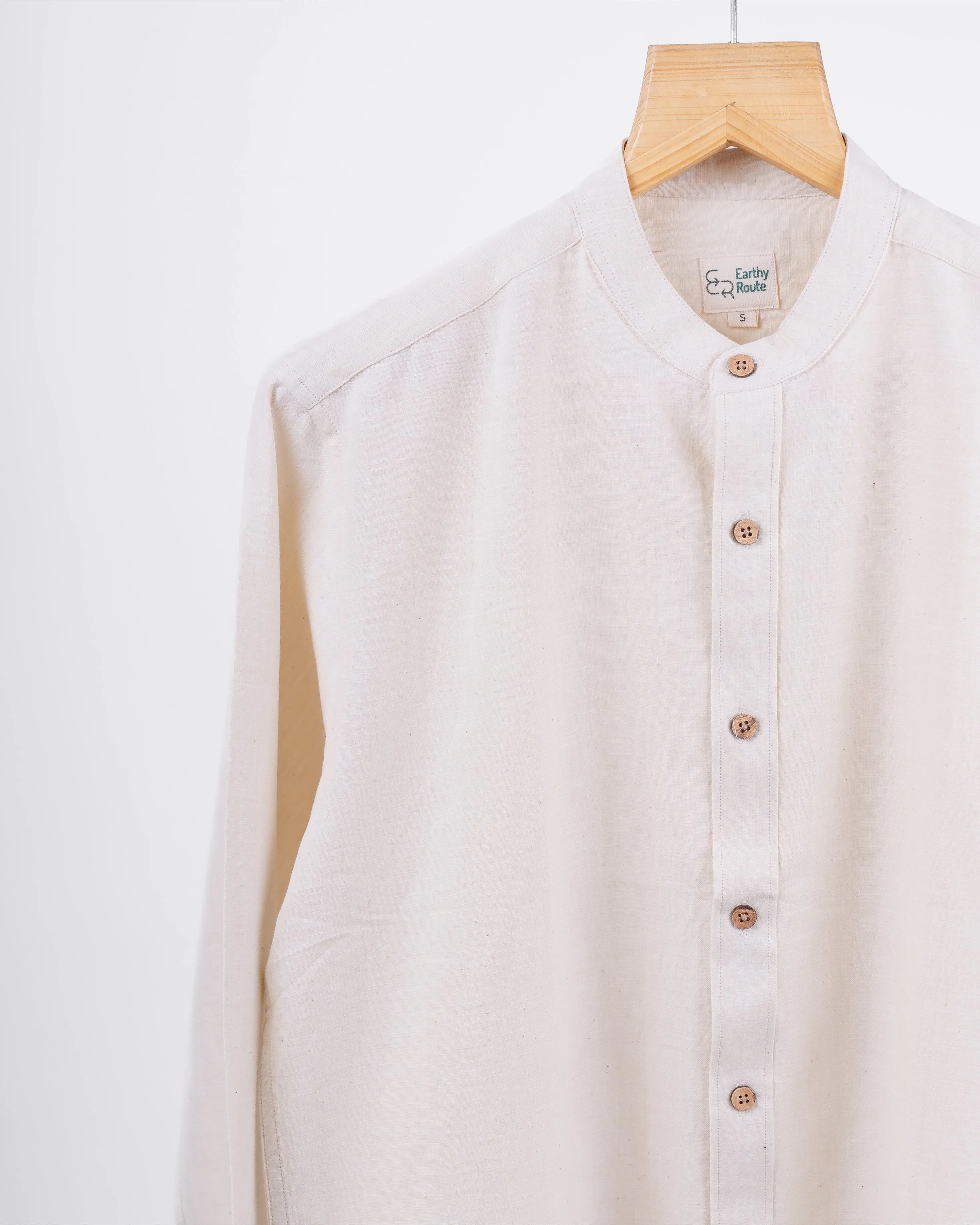 Kora · Mandarin Collar Shirt