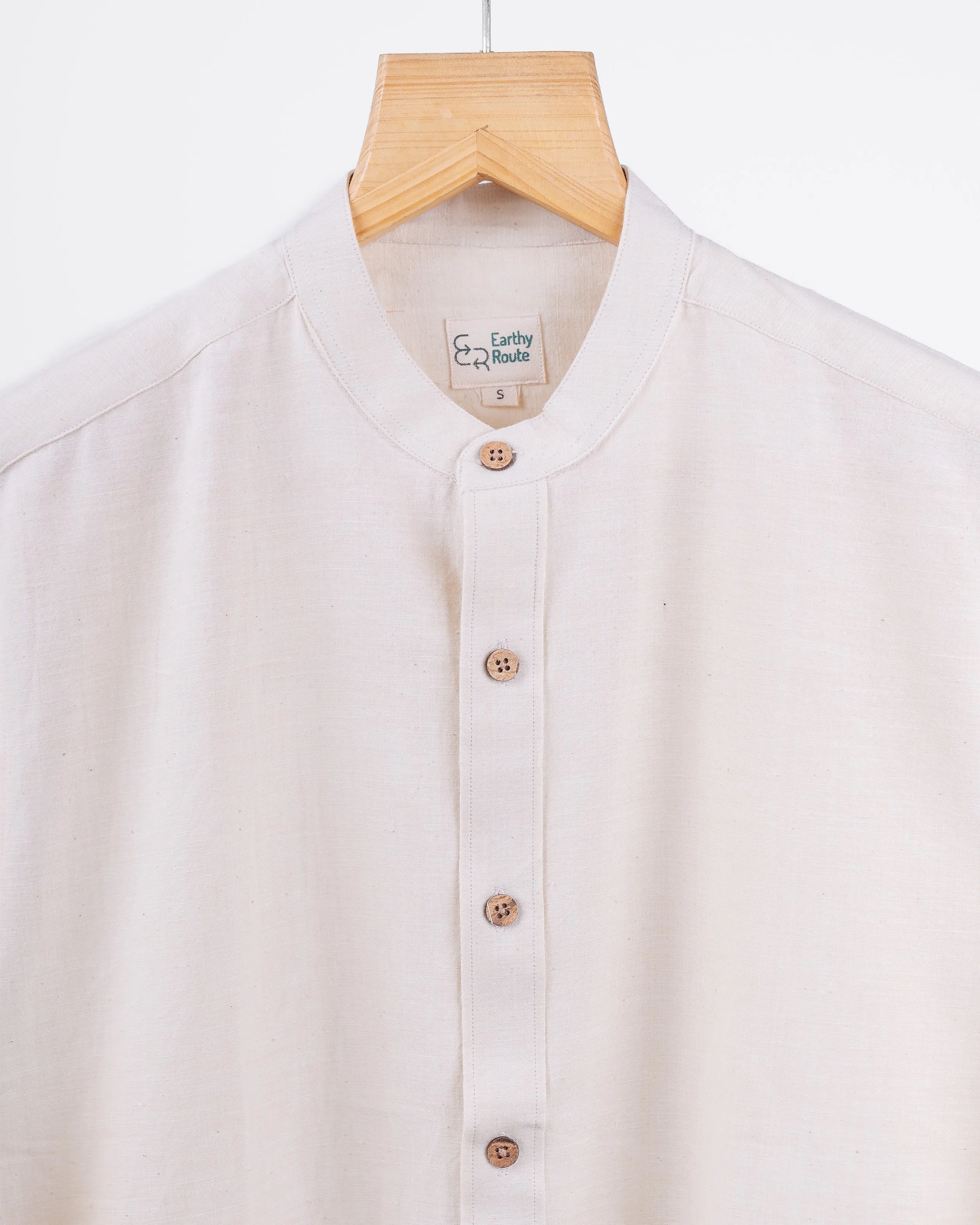 Kora · Mandarin Collar Shirt