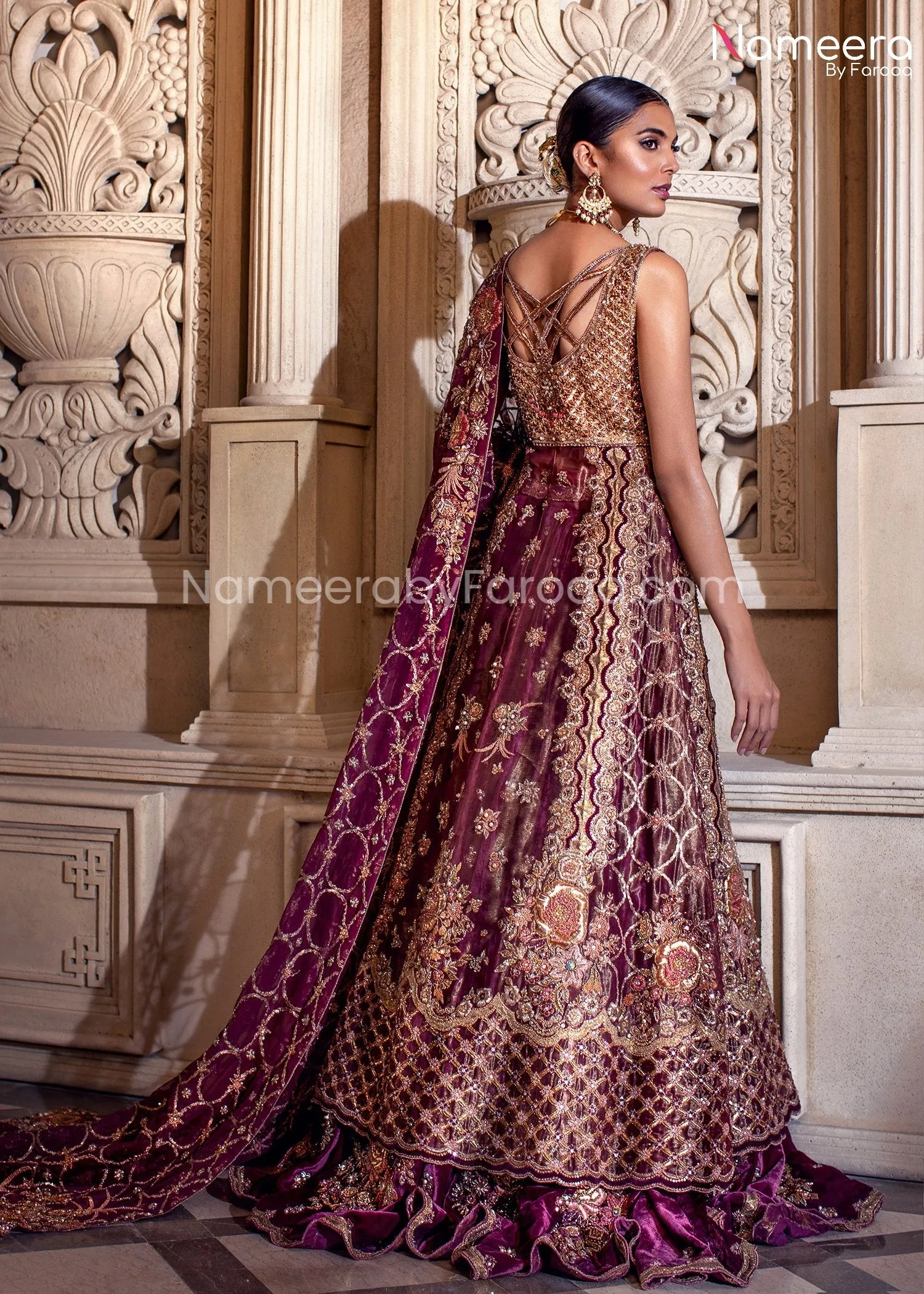 Latest Lehenga Bridal Pakistani in Modern Look  #BB283