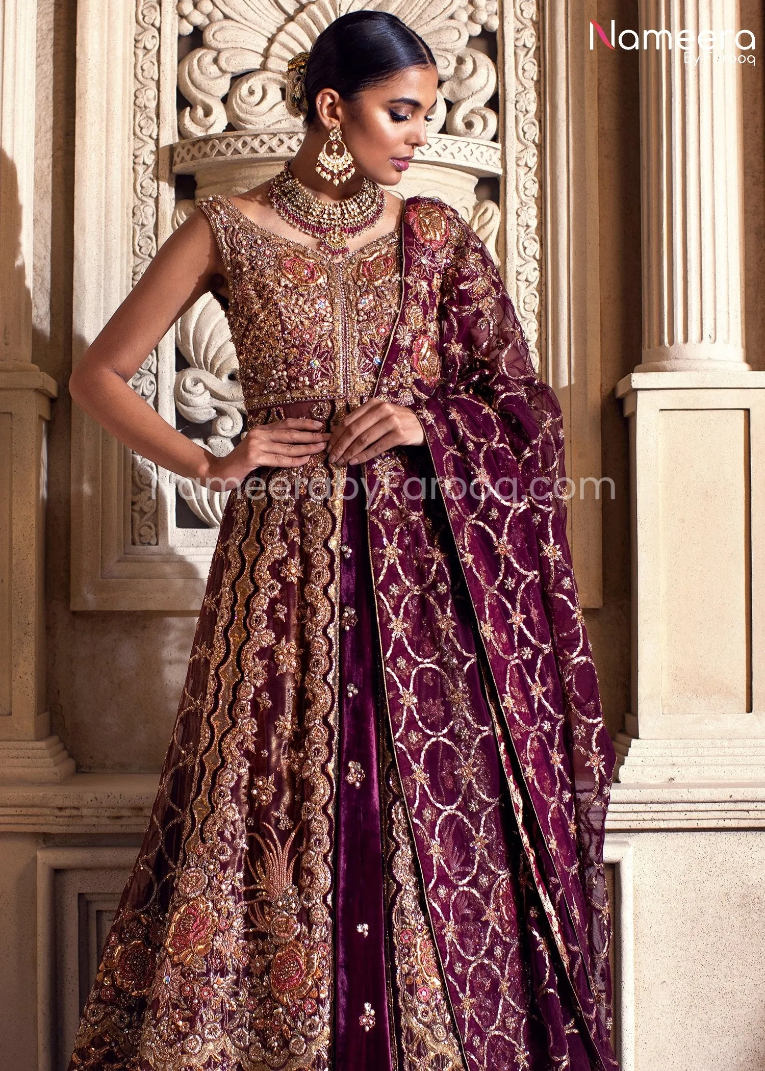 Latest Lehenga Bridal Pakistani in Modern Look  #BB283