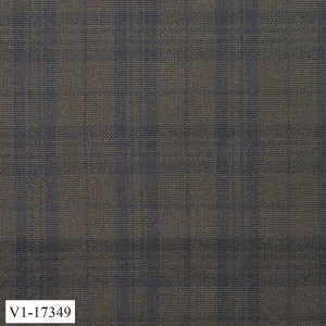 Light Brown with Blue Check Vest