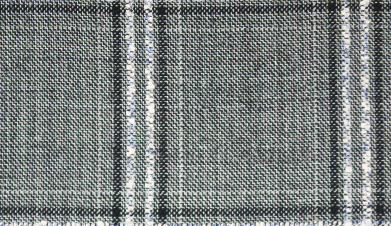 Light Grey with Black and White Slub Check Vest