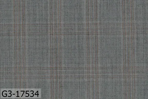 Light Grey With Light Orange Check Vest