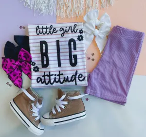 little girl big attitude tee