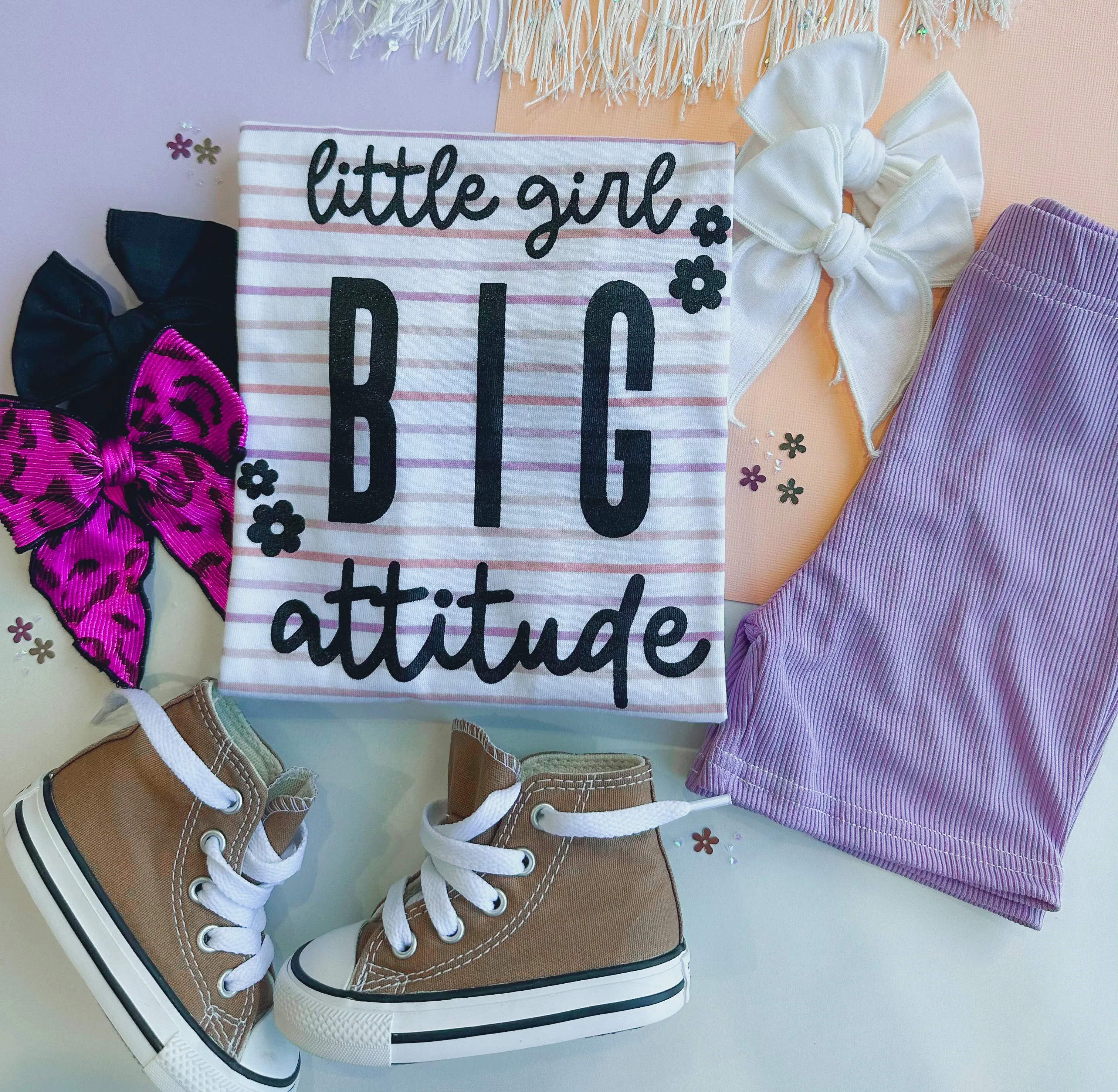 little girl big attitude tee
