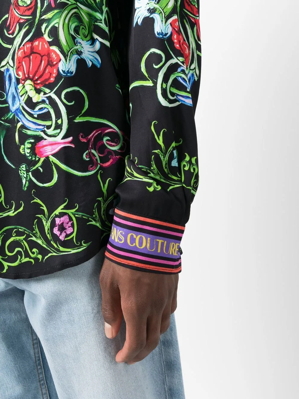 logo graphic-print shirt