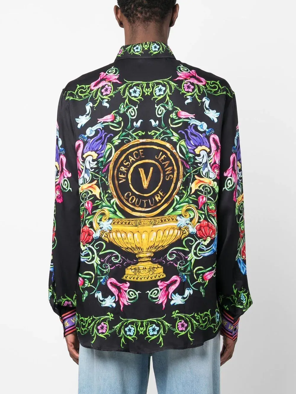logo graphic-print shirt