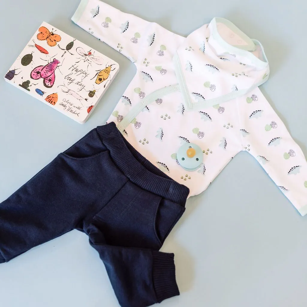 Long Sleeve Dino Print Onesie