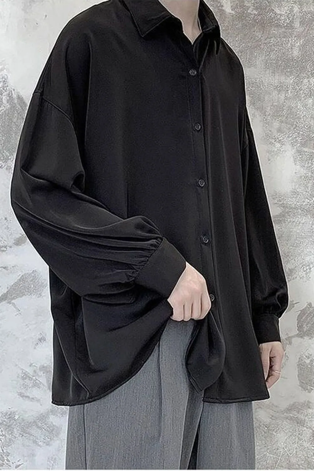Long Sleeve Loose Casual Men Shirt