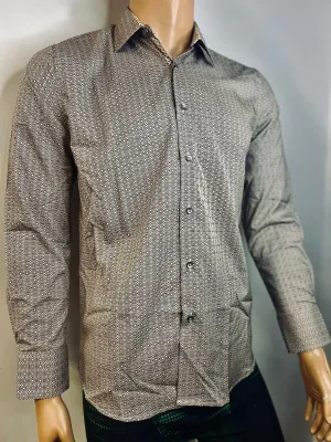 Loopy Print Long Sleeve Polo Shirt