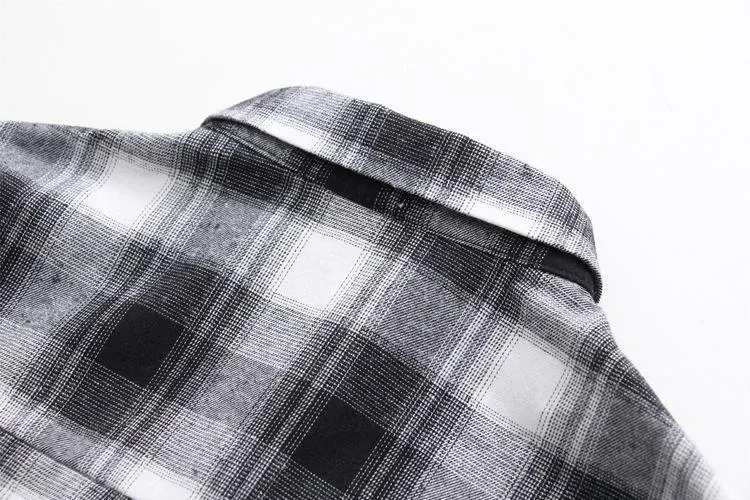 Loose Plaid Shirt