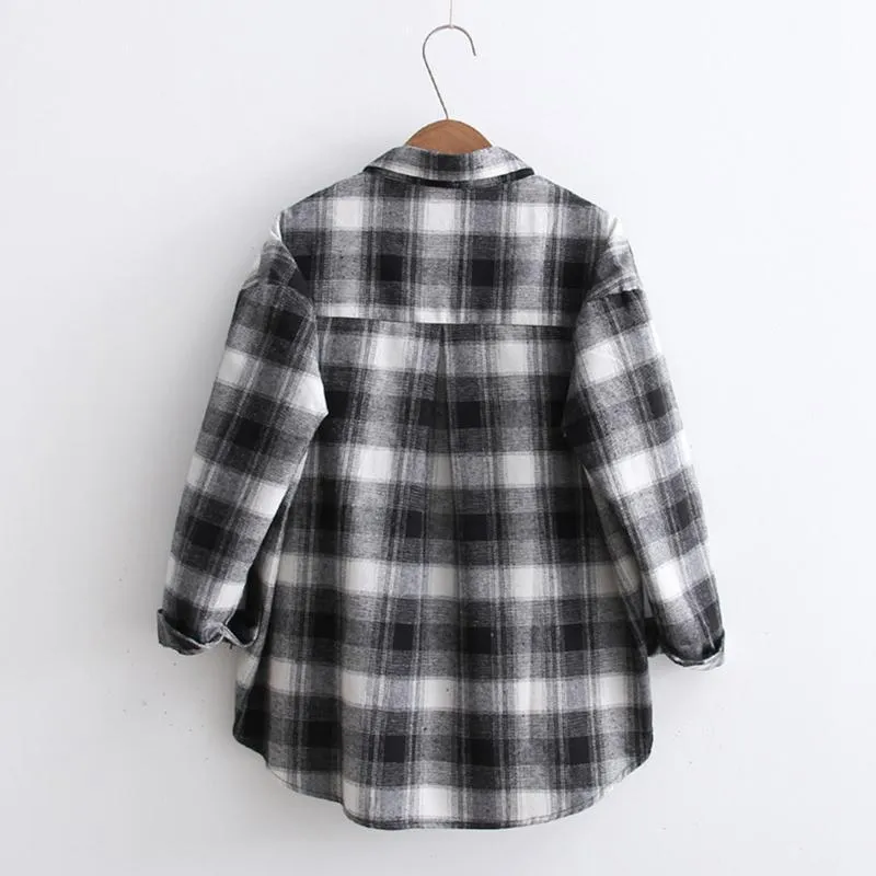 Loose Plaid Shirt