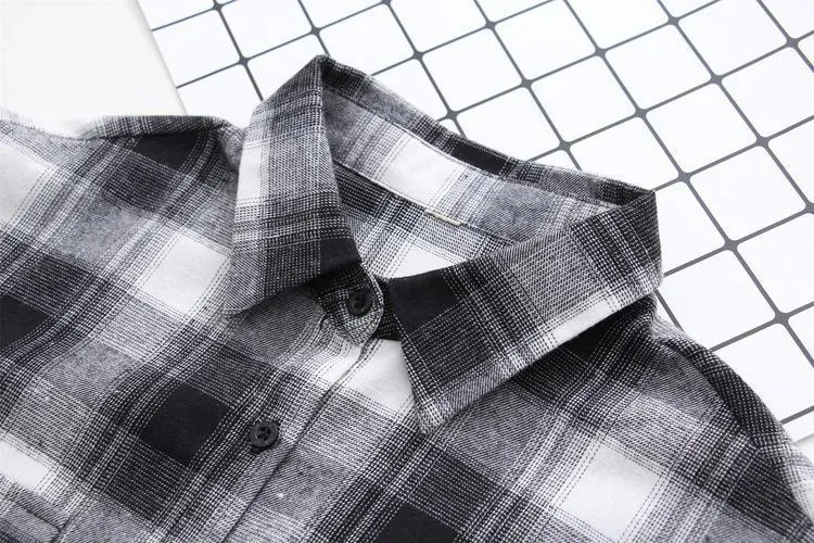 Loose Plaid Shirt