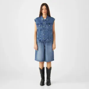 Lunar Minimal Stretch Biker Vest Medium Blue
