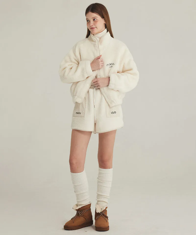 MACKY Golf: Buckle Burton Double Jacket - Ivory