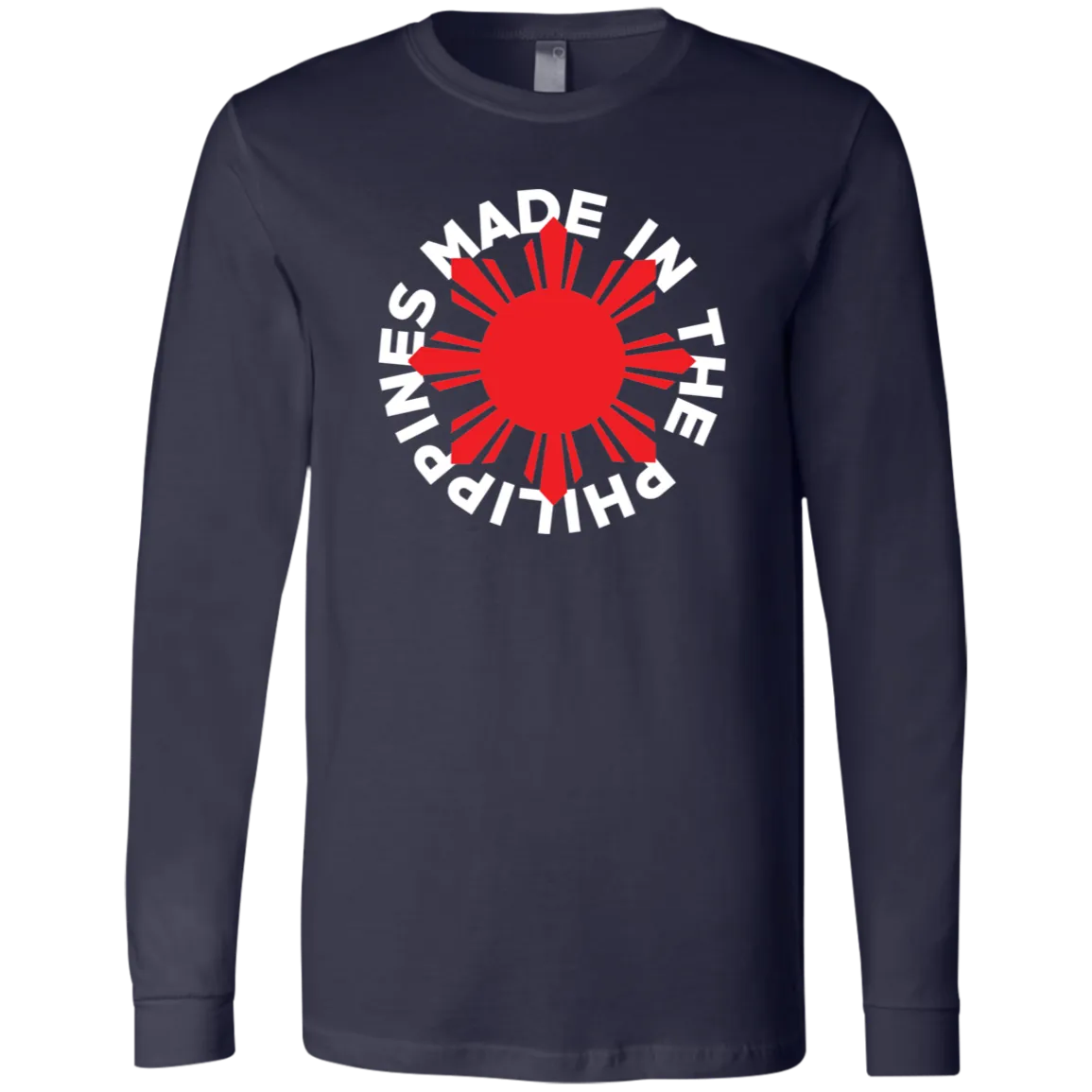 Made in the Philippines Red Sun Unisex Jersey Long Sleeve T-Shirt