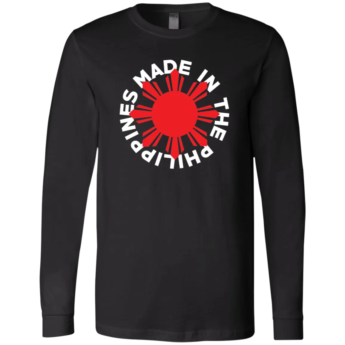 Made in the Philippines Red Sun Unisex Jersey Long Sleeve T-Shirt