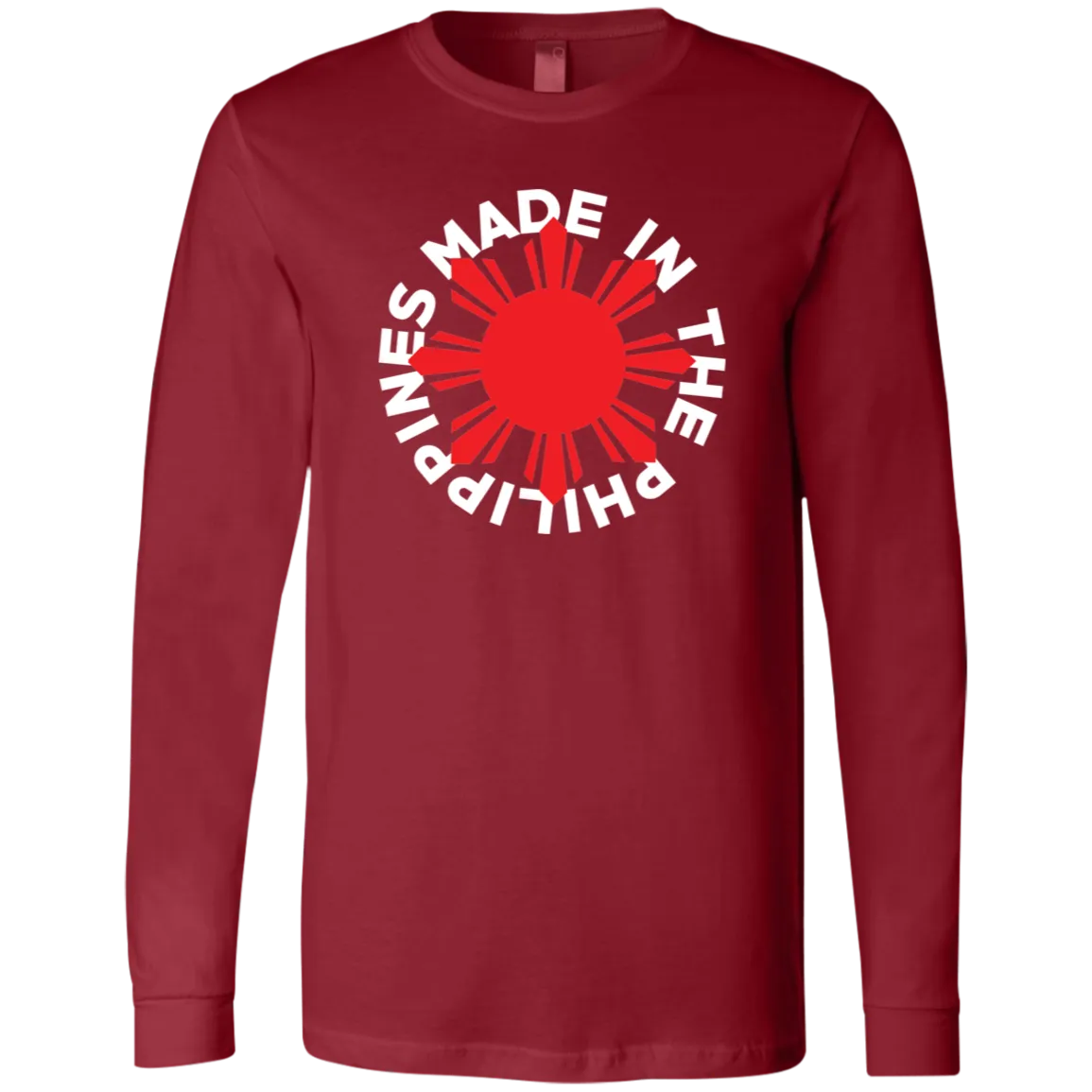 Made in the Philippines Red Sun Unisex Jersey Long Sleeve T-Shirt