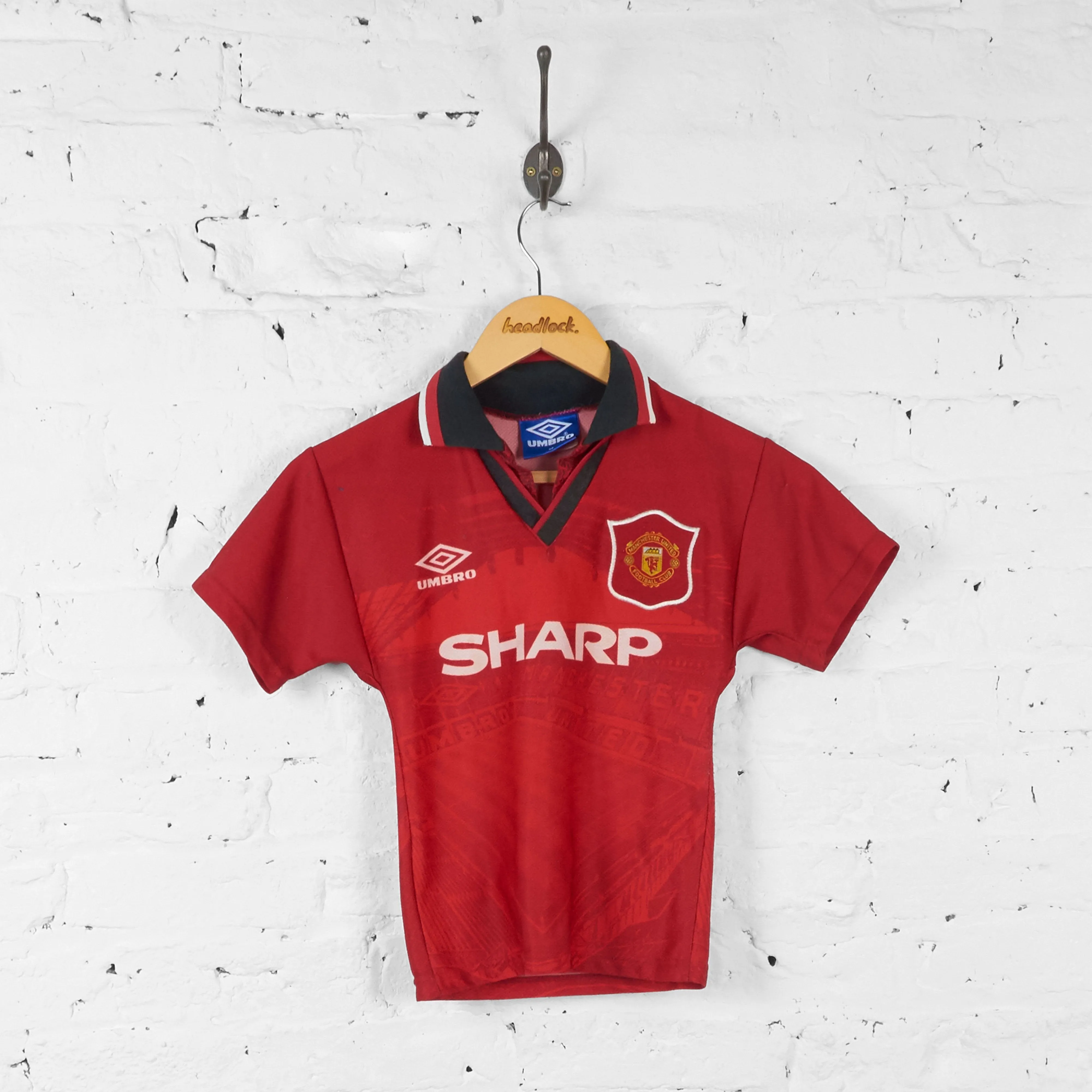 Manchester United 1994 Home Football Shirt - Red - S Boys