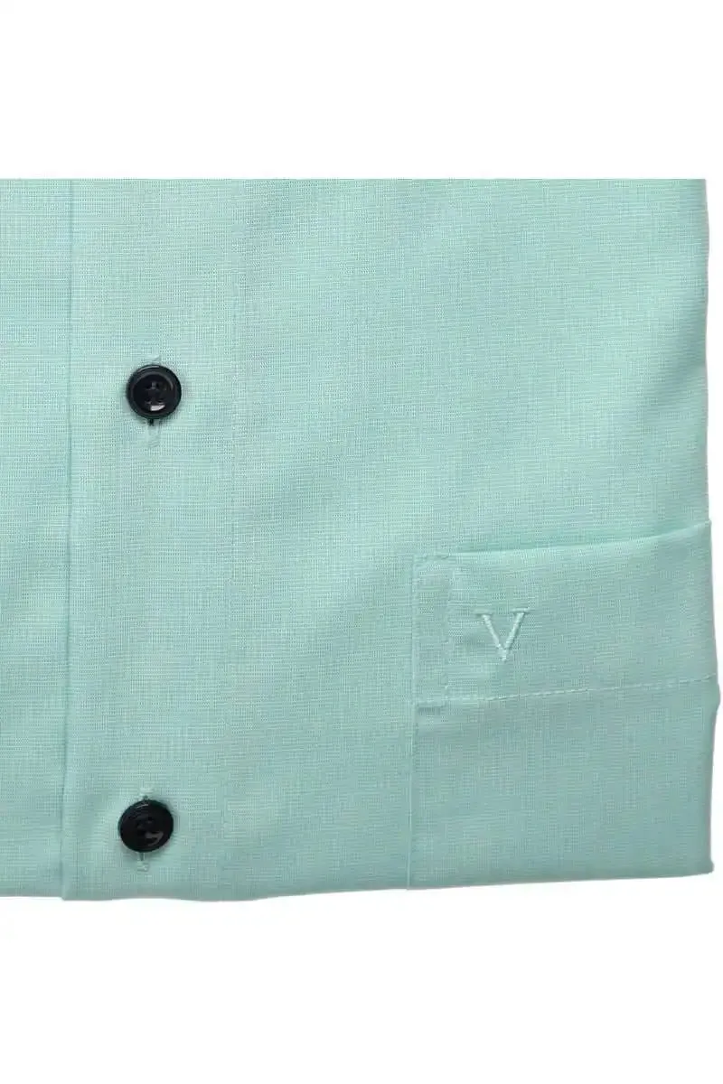 Marvelis Men's Modern Fit Dress Shirt Light Green