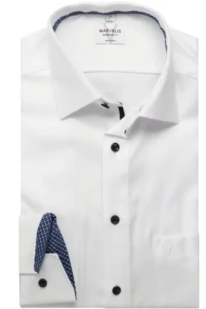 Marvelis Mens Modern Fit Shirt 7222-74-00 White