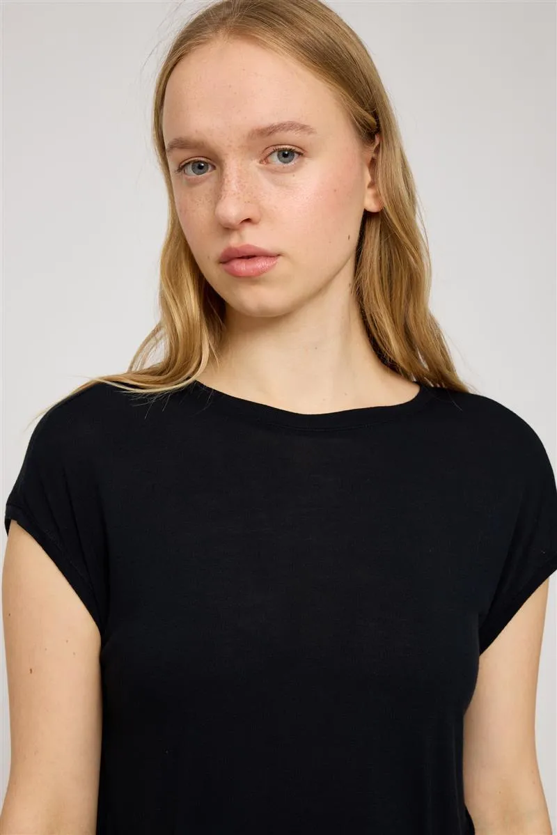 MAZINE Cropped T Loose Fit  black