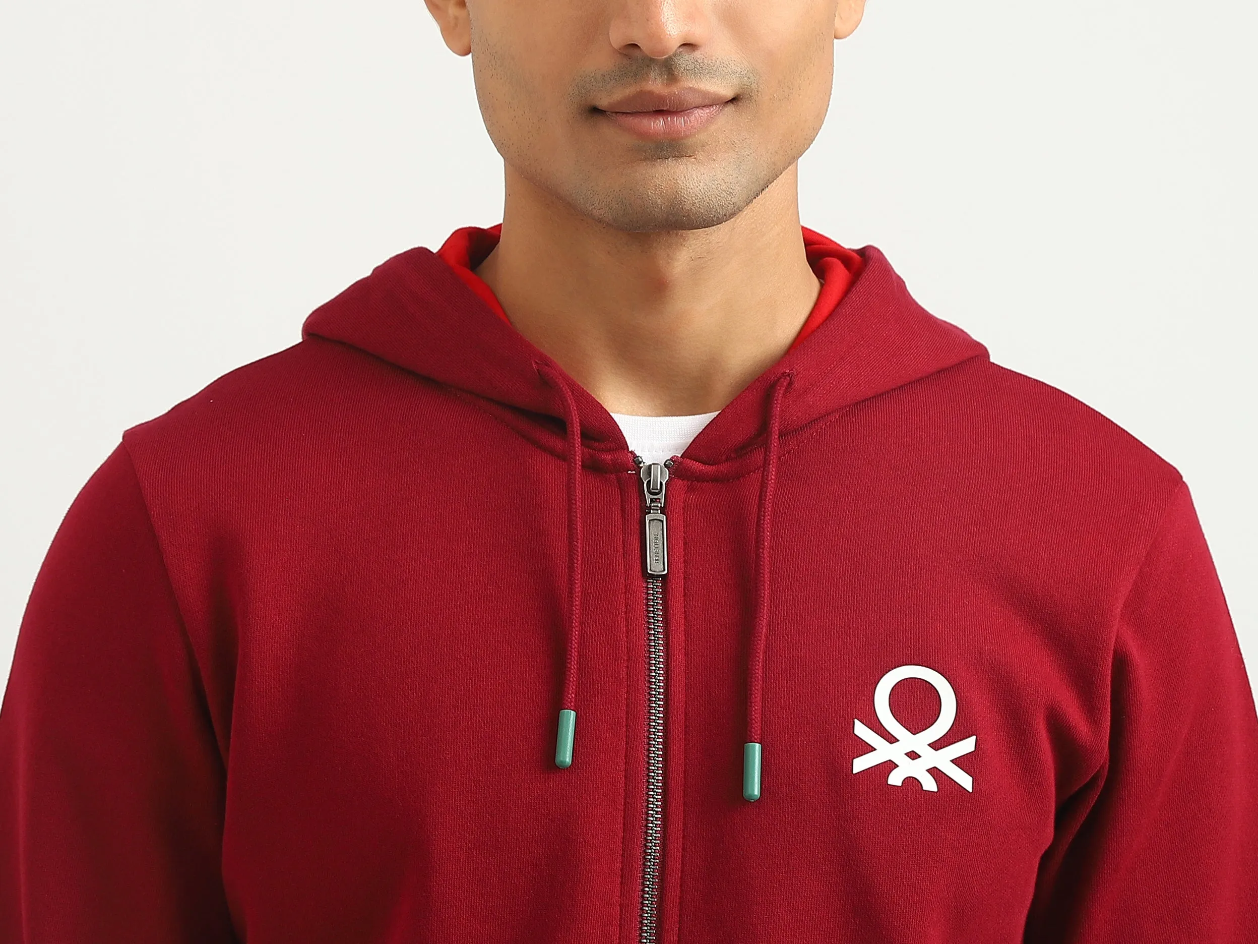 Men Brand Logo Hooded Sweatshirt