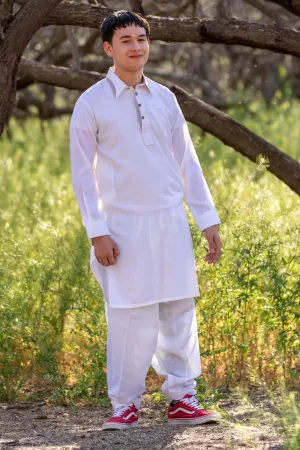 Men Cotton Suit-Salwar Kameez