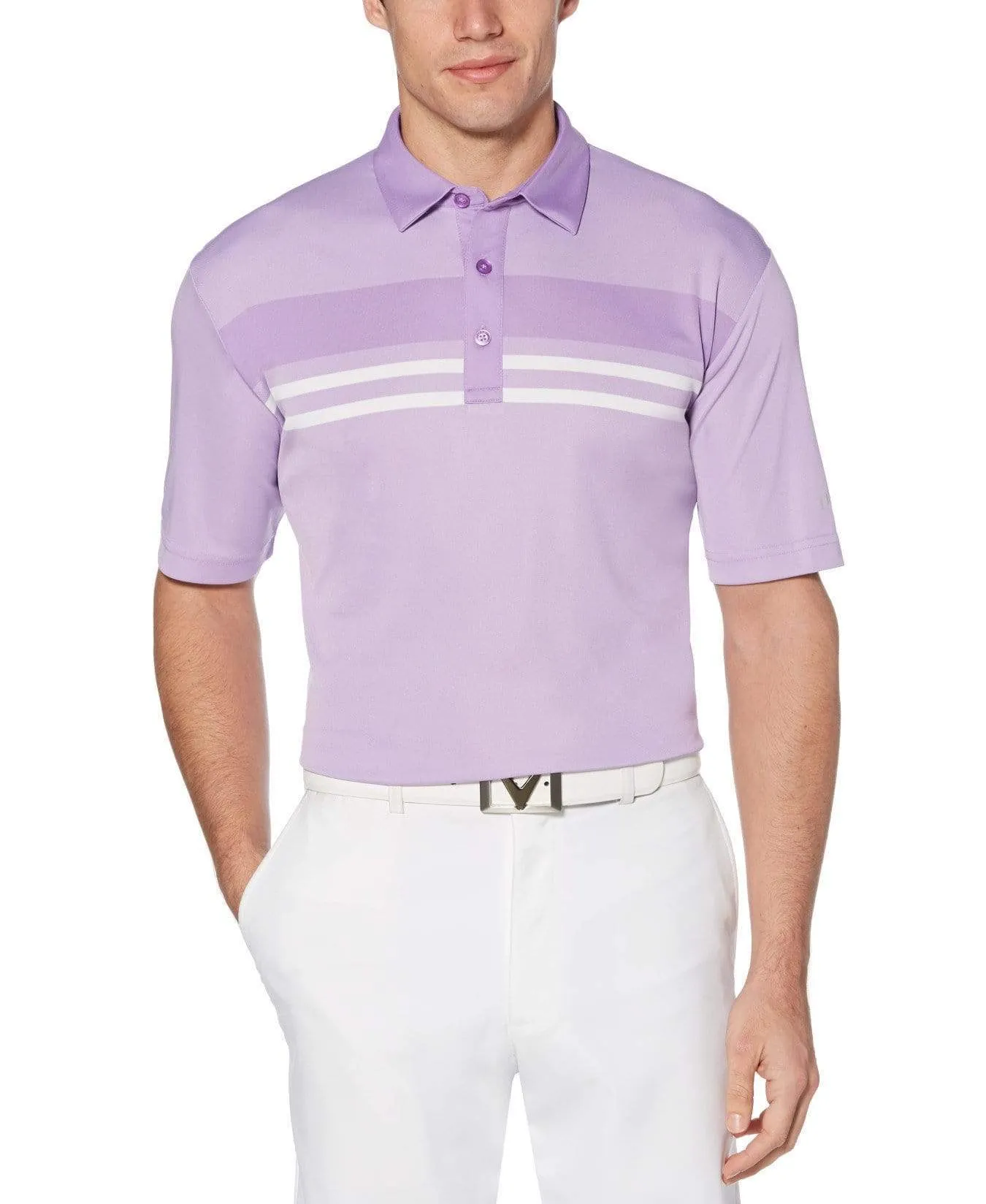 Mens Birdseye Block Polo