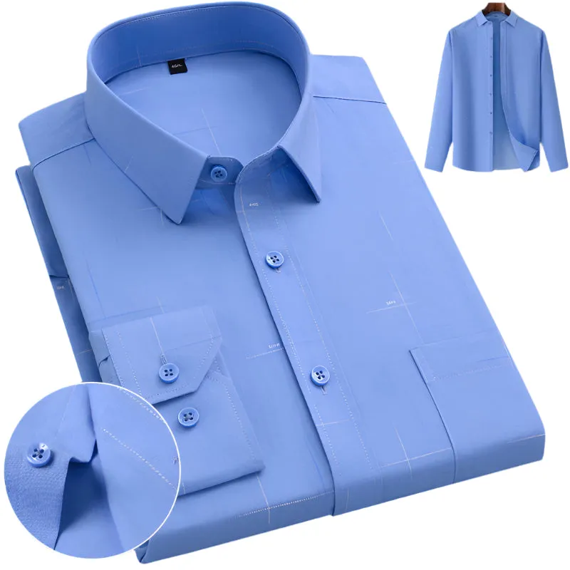 Men's Classic Patterned Business Shirt | Premium Oxford Blend