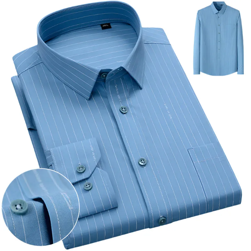 Men's Classic Patterned Business Shirt | Premium Oxford Blend