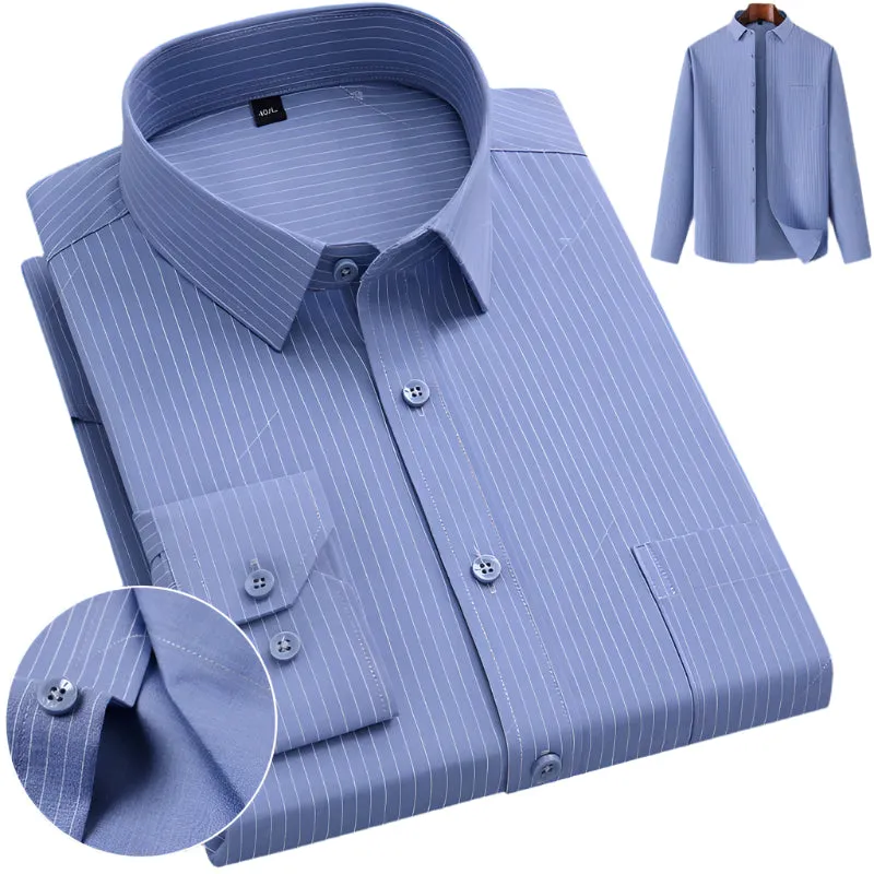 Men's Classic Patterned Business Shirt | Premium Oxford Blend