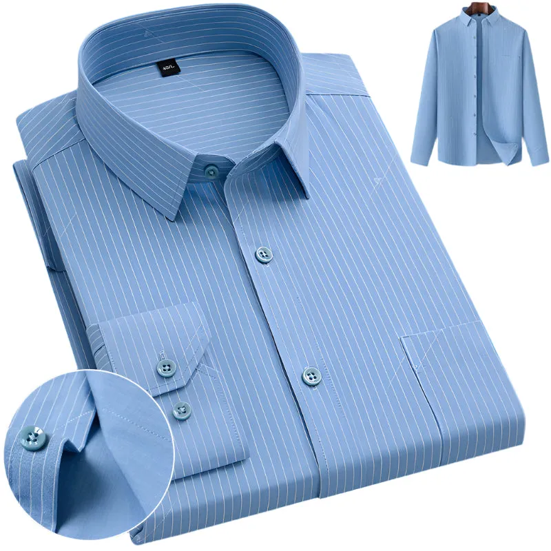 Men's Classic Patterned Business Shirt | Premium Oxford Blend