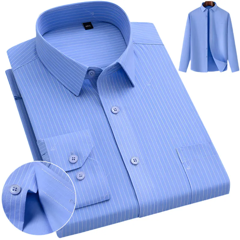 Men's Classic Patterned Business Shirt | Premium Oxford Blend