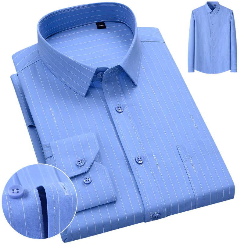 Men's Classic Patterned Business Shirt | Premium Oxford Blend
