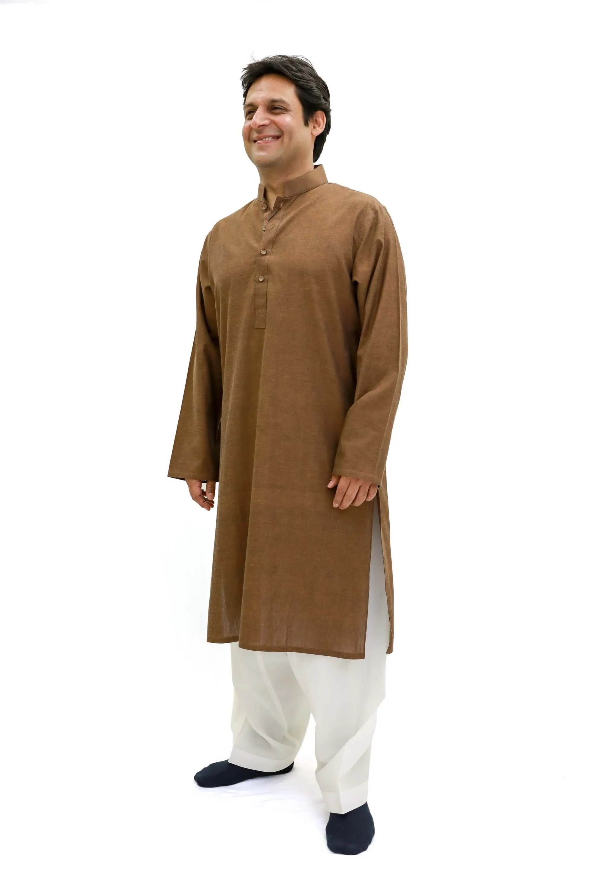 Men's Cotton Brown Kurti